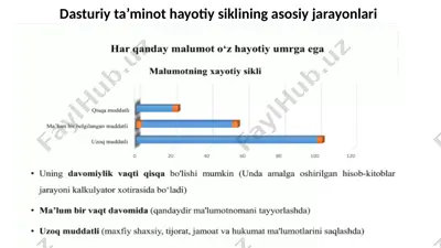 dasturiy ta’minot hayotiy siklining asosiy jarayonlari — PPTX