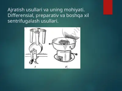 qon sentrifugasi — PPT