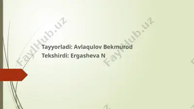 pul mablag‘lari va hisob-kitoblar hisobi — PPTX