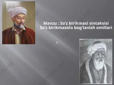 so’zbirikmasi sintaksisi — PPTX