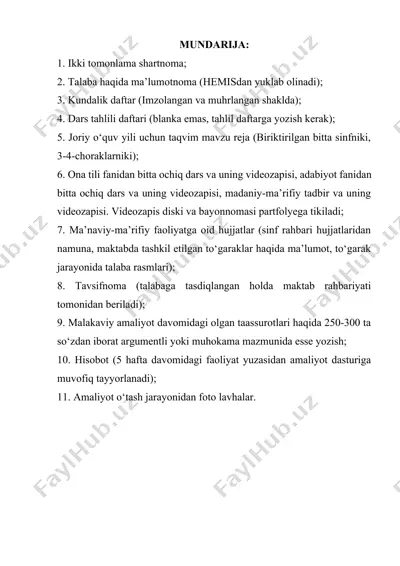 o‘quv-tarbiyaviy sinflar uchun o‘quv-tezliklari va tadbirlar rejasini tayyorlash — DOCX