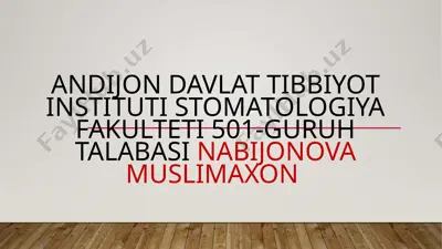 tishlarni oqartirish — PPTX