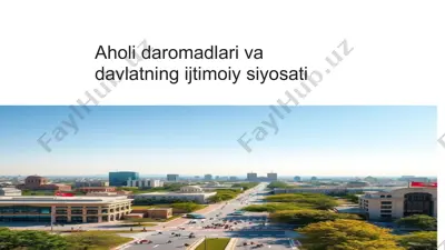 aholi daromadlari va davlatning ijtimoiy siyosati — PPTX