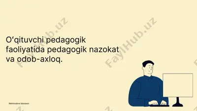 pedagogik nazokat va odob-axloq — PPTX