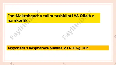 oila va jamiyatda tarbiya — PPTX