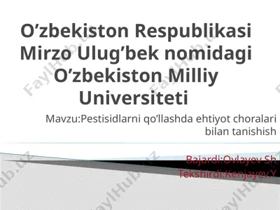 pestisidlar — PPTX
