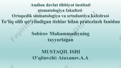 implantatsiya usullari — PPTX