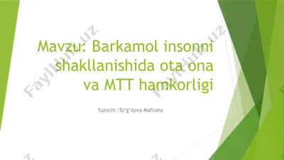 pedagogika asoslarini tushuntirish — PPTX