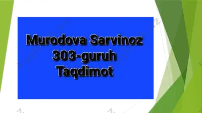 maktabgacha ta'lim tizimini takomillashtirish — PPTX