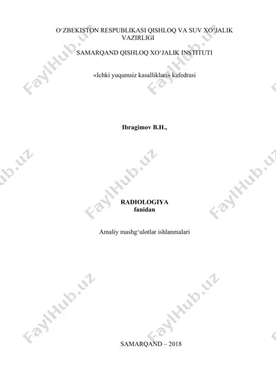 ionlashtiruvchi nurlanishishkalar va ularni qo'llanilishi — DOCX