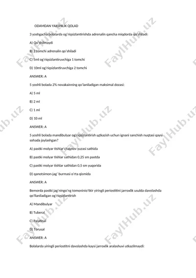 bolalarda yiringli periostitni davolash qo'llanmasi — DOCX
