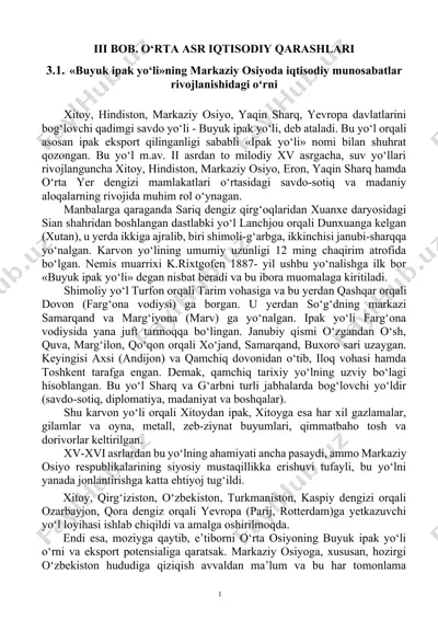 buyuk ipak yo‘li tarixi — DOCX