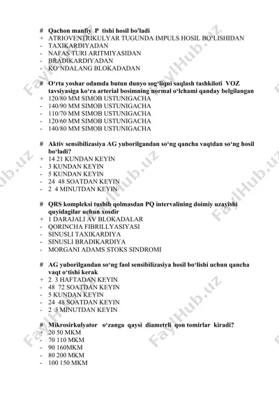 arterial bosimning normal qiymatlari — DOCX