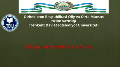 doppix operatsion sistemasi — PPTX