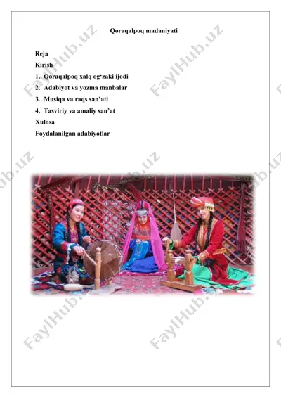 qoraqalpoq madaniyati — DOCX