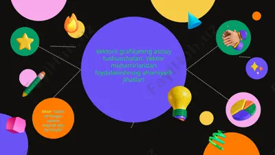 vektorli grafikaning asosiy tushunchalari. vektor muharrirlaridan foydalanishning ahamiyatli jihatlari — PPTX