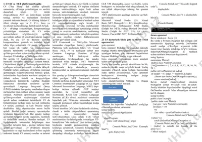 c# tili va .net platformasi haqida — DOC