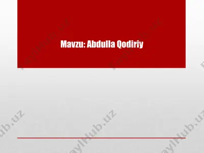 abdulla qodiriy o'tgan kunlar romani — PPTX