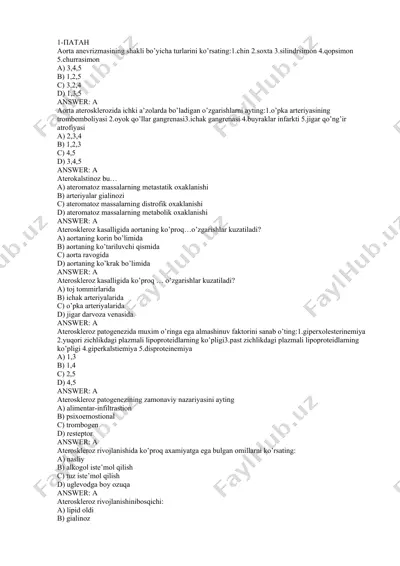 ateroskleroz rivojlani — DOC