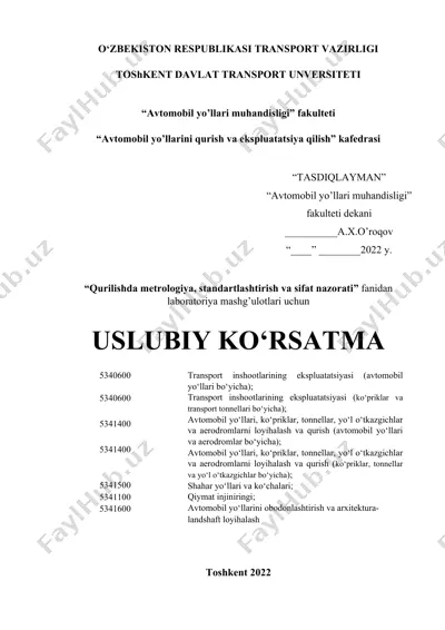 laboratoriya mashg‘ulotlari uchun uslubiy ko‘rsatma — DOC