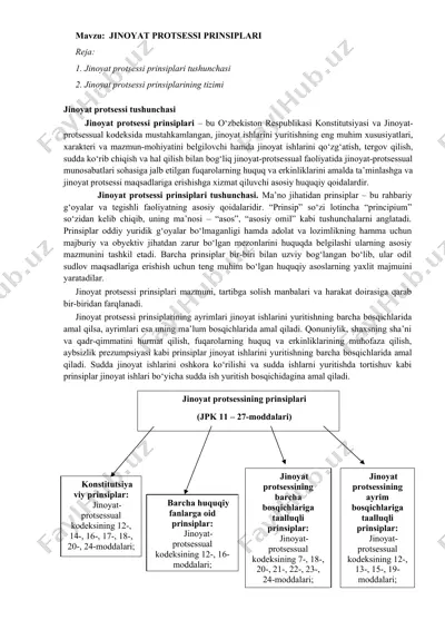 jinoyat protsessi prinsiplari — DOC