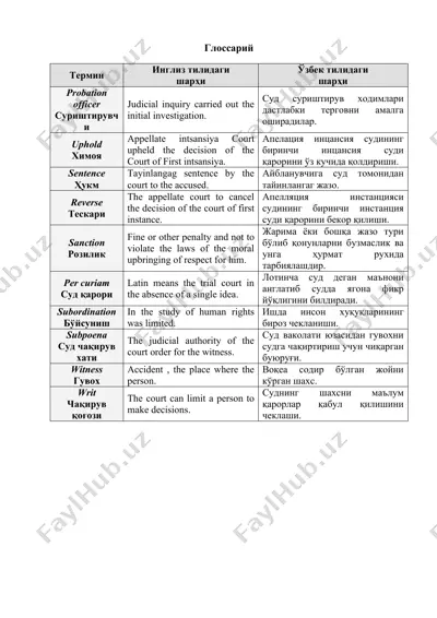 glossary — DOC