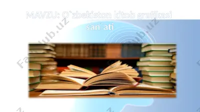 o`zbekiston kitobgrafikasi san`ati — PPTX