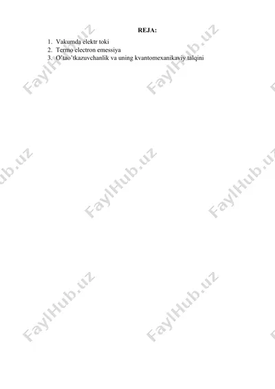 elektr toki — DOCX