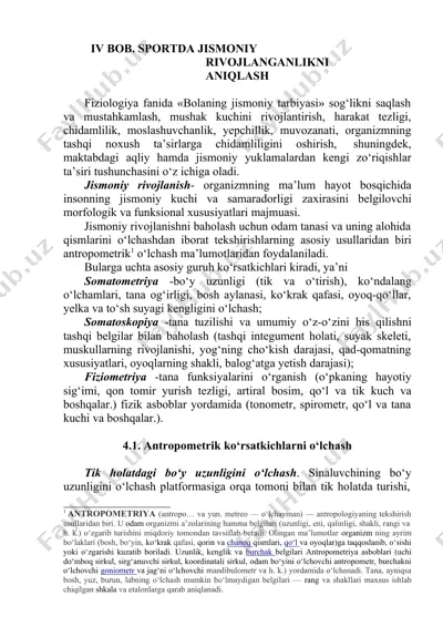 jismoniy rivojlanish — DOC