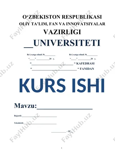 elektron o'quv uslubiy majmua yaratish metodikasi — DOC