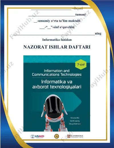 nazorat ishlar daftari — DOC