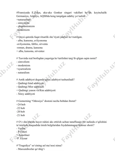 fransiyada e.zolya, aka-uka gonkur singari vakillari bo‘lib, keyinchalik germaniya, angliya, aqshda keng tarqalgan adabiy yo‘nalish — DOC