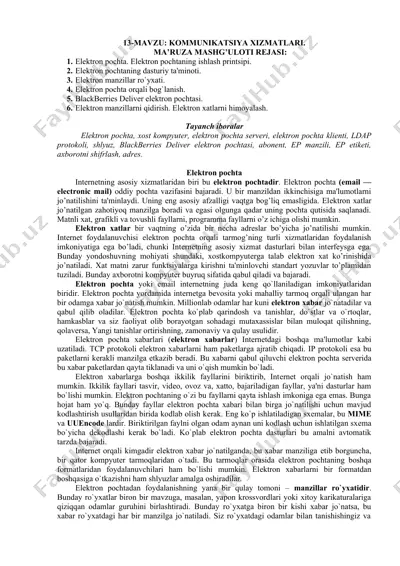 kommunikatsiya xizmatlari — DOC