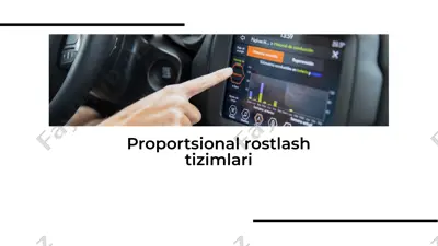 proportsional rostlash tizimlari — PDF