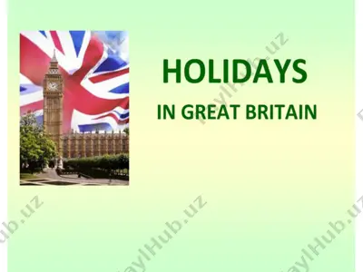 holidays in great britain — PPTX