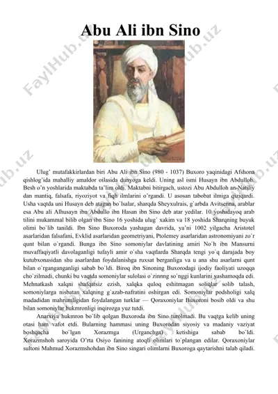 abu ali ibn sino — DOC