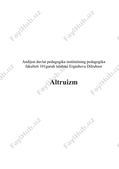 altruizm — DOC