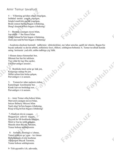 amir temur tavalludi — DOC