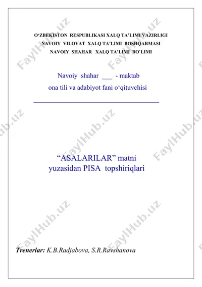 "asalarilar" matni — DOC