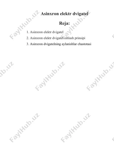 asinxron elektr dvigatel — DOC