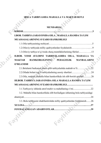 bola tarbiyasida mahalla va maktab ro'li — DOC