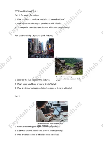 cefr speaking mock test 1 — DOC
