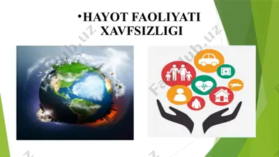 hayot faoliyati xavfsizligi — PPTX