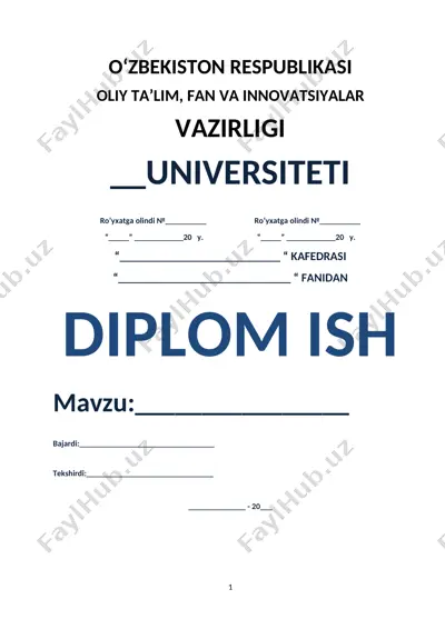 debitorlik va kreditorlik qarzlari tahlili — DOC