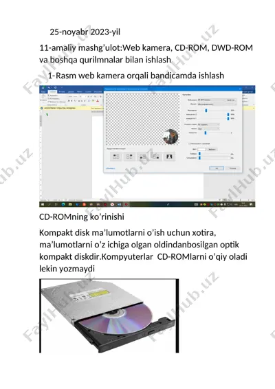 web kamera, cd-rom, dvd-rom — DOC
