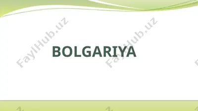 bolgariya — PPTX