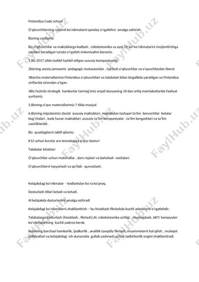 finlandiya code school — DOC