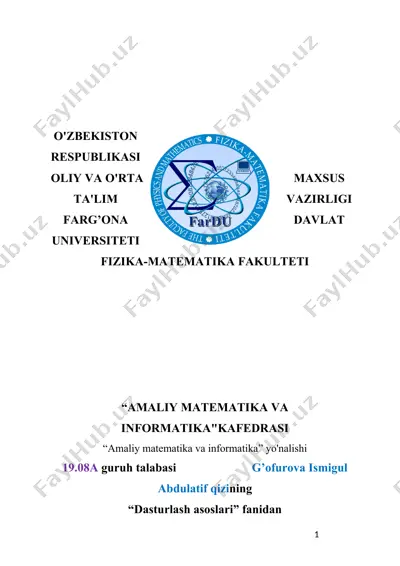 c# dasturlash tilining fileinfo va file sinflari, hamda ular bilan ishlash — DOC