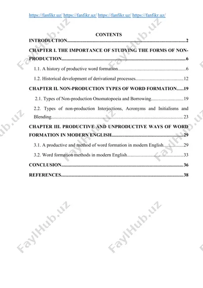modern english word formation methods — DOC