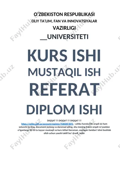 iqtisodiy axborot tizimlari mobil platform texnologiyasi — DOC